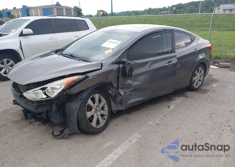 2012 Hyundai Elantra Limited from USA, damaged, VIN 5NPDH4AE4CH081104